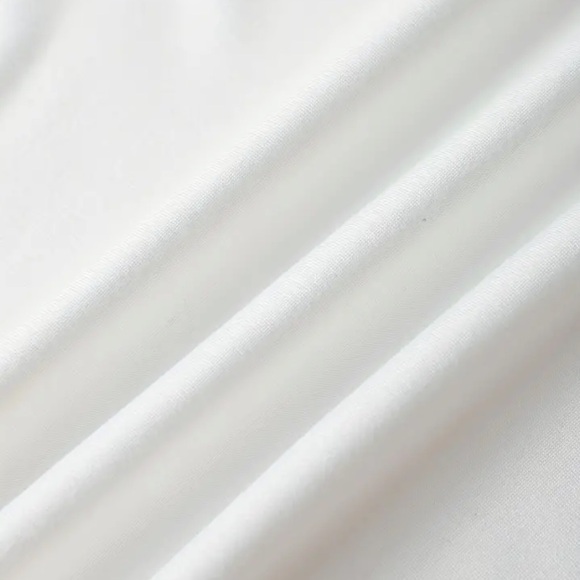 Women’s Bright White Crew Neck Crop Top. Size L - Picture 4 of 8